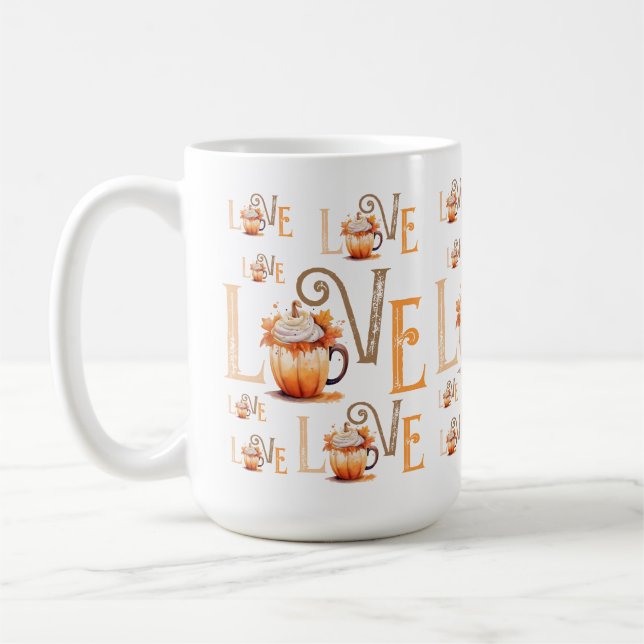 Caneca De Café Love Pumpkin Spice (Esquerda)