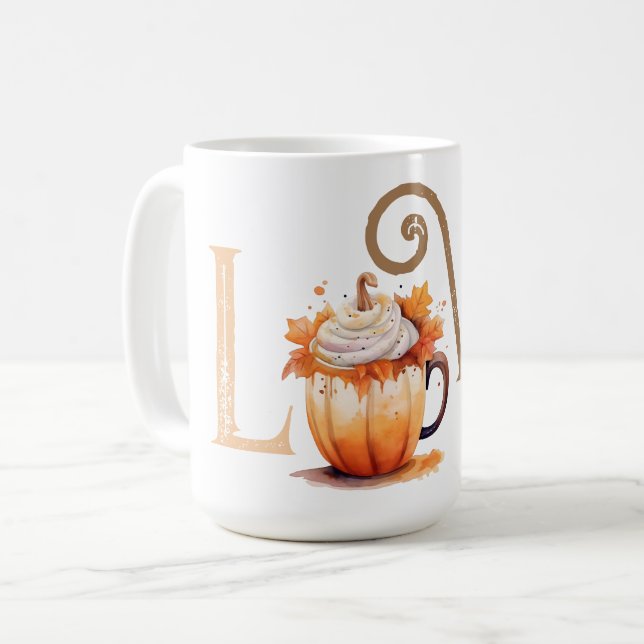 Caneca De Café Love Pumpkin Spice (Frente Esquerda)