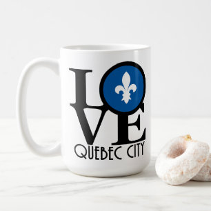 Caneca De Café LOVE Quebec City 15oz