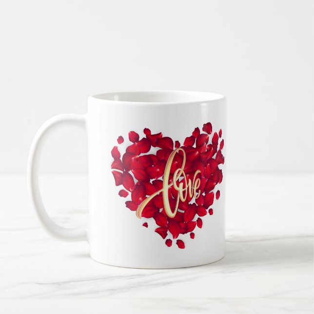 Caneca De Café Love Red Color (Esquerda)