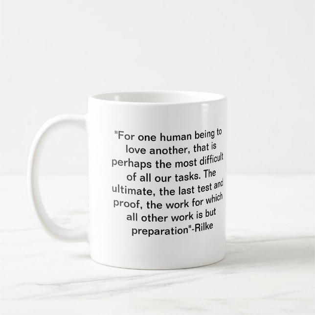 Caneca De Café Love&Rilke (Esquerda)