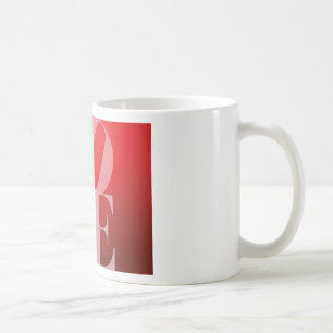 Caneca De Café Love Romance Red Pink