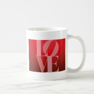 Caneca De Café Love Romance Red Pink