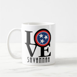 Caneca De Café LOVE Savannah Tennessee 11oz