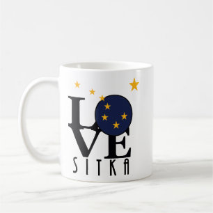 Caneca De Café LOVE Sitka Alaska 11oz