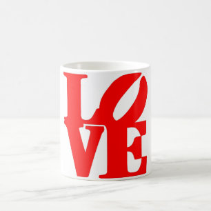 Caneca De Café Love Text Coffee Mug