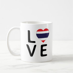 Caneca De Café Love - Thailand Flag