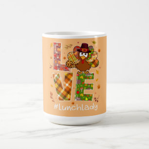 Caneca De Café Love Turkey Leopard Happy Ação de Graças 2022