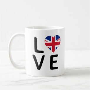 Caneca De Café Love - United Kingdom Flag