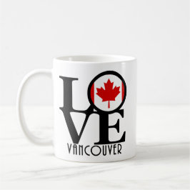 Caneca De Café LOVE Vancouver (Sinalizador do Canadá) 11oz