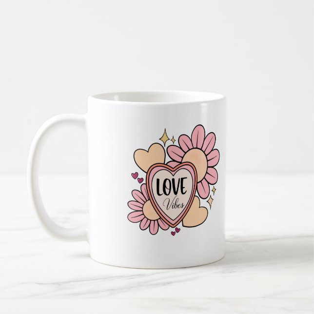 Caneca De Café Love Vibes (Esquerda)