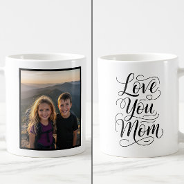 Caneca De Café Love You Mom 1 Photo Keepsake