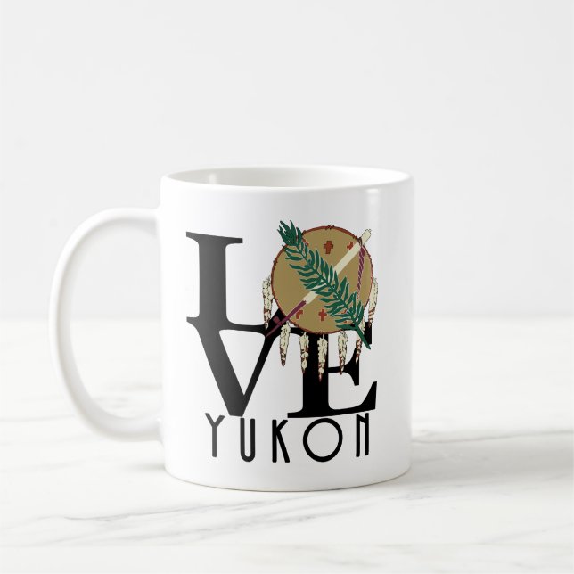 Caneca De Café LOVE Yukon Oklahoma 11oz (Esquerda)