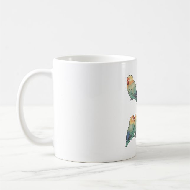 Caneca De Café Lovebird Magic (Esquerda)