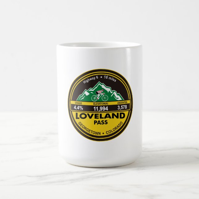 CANECA DE CAFÉ LOVELAND PASS- GEORGETOWN, CO -"CÍRCULO" (Centro)