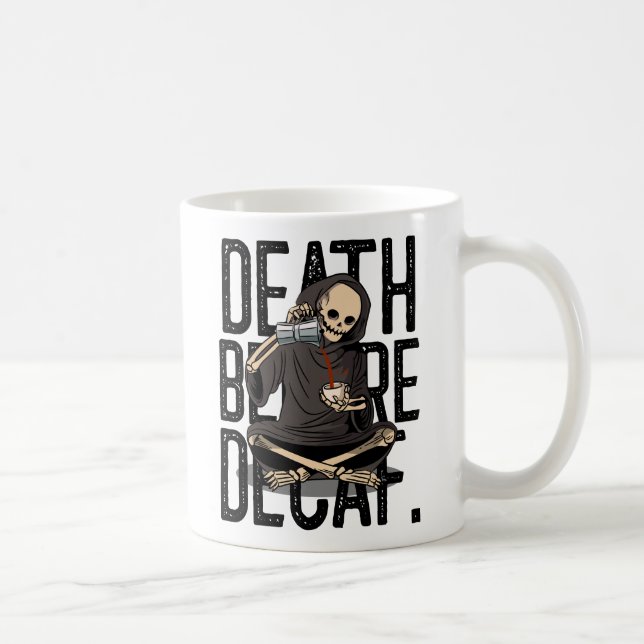 Caneca De Café Lover de Café da Grim Reaper (Direita)