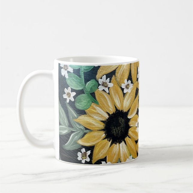 Caneca De Café Lover Mug de Girassol (Esquerda)