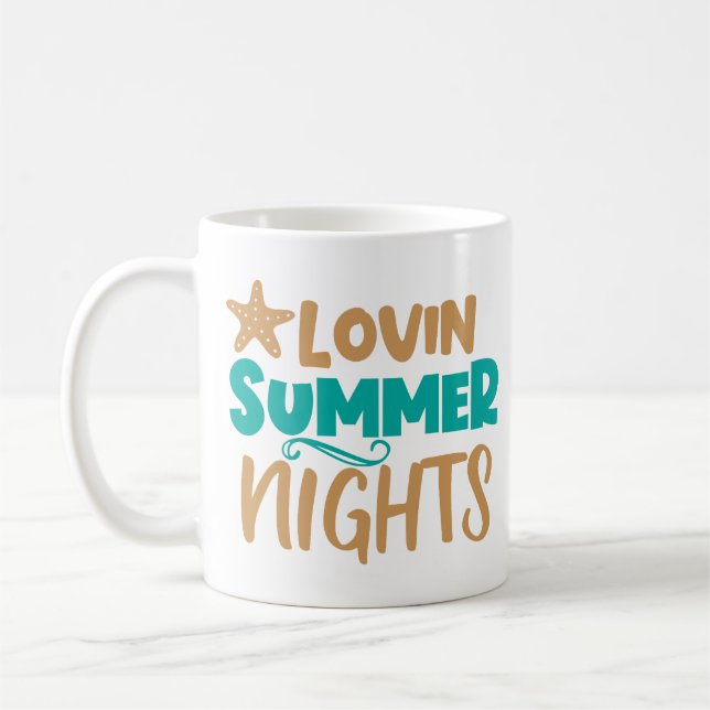 Caneca De Café Lovin Summer Nights: Abraçando Noites Quentes Mági (Esquerda)