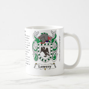 Caneca De Café Lowery, a origem, significado e a crista