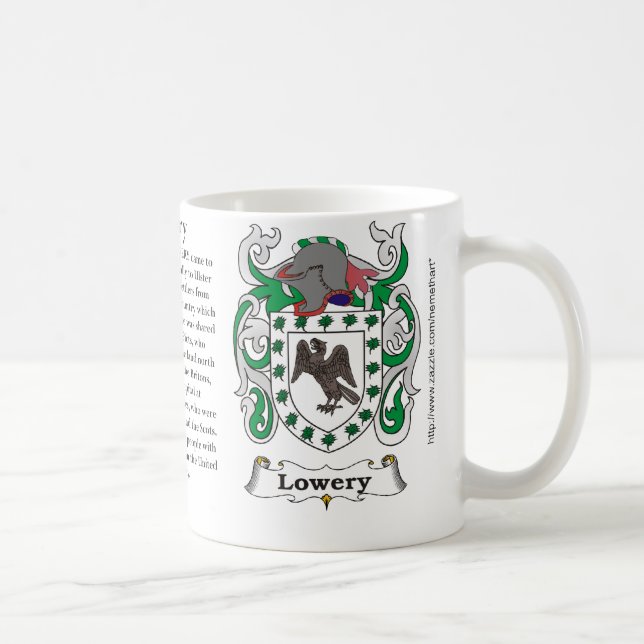 Caneca De Café Lowery, a origem, significado e a crista (Direita)