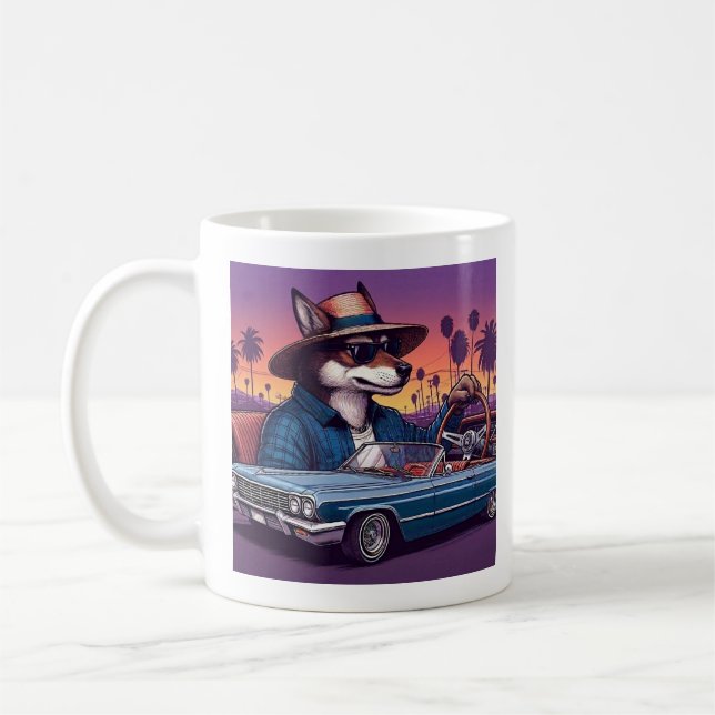 Caneca De Café Lowrider Wolfy (Esquerda)