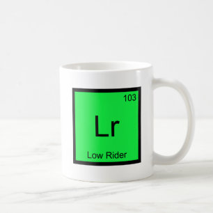 Caneca De Café Lr - Símbolo De Elemento De Química De Baixo Rid