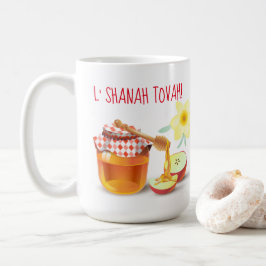 Caneca De Café L'Shanah Tovah! Um Bom e Doce Ano Novo