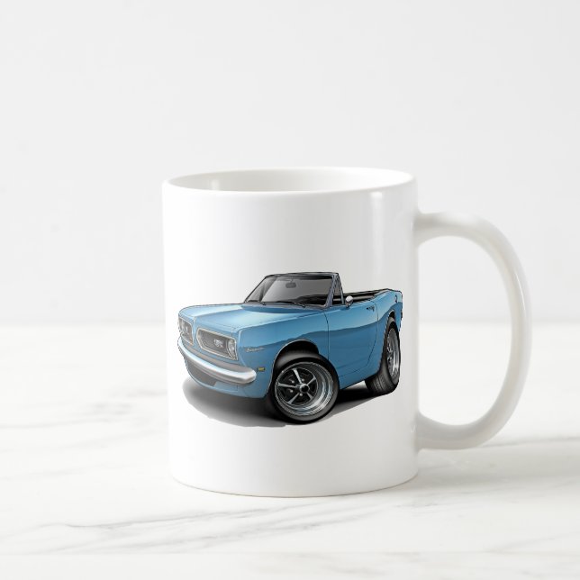 Caneca De Café Lt 1967-69 do Barracuda Azul Convertível (Direita)