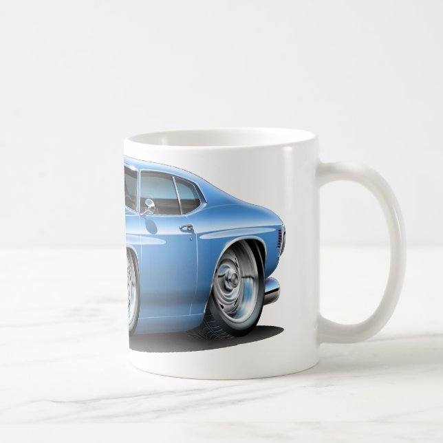 Caneca De Café Lt 1971-72 de Chevelle Azul Carro (Direita)
