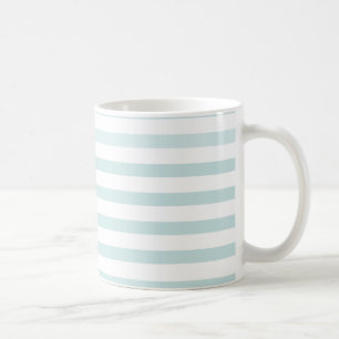 Caneca De Café Lt. Faixa Horizontal Azul e Branca