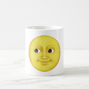 Caneca De Café Lua Amarela - Emoji