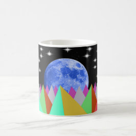 Caneca De Café Lua Azul