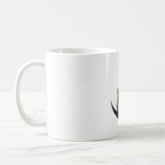 Caneca De Café Lua Celestial e Cristais — Pedra Preciosa Mística  (Esquerda)