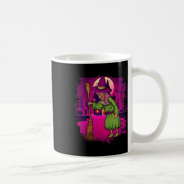 Caneca De Café Lua Cheia Spooky Halloween Figurume Assustador Bro (Direita)