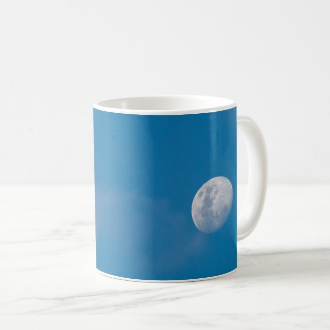 Caneca De Café Lua da Manhã | Zâmbia, África (Frente Esquerda)