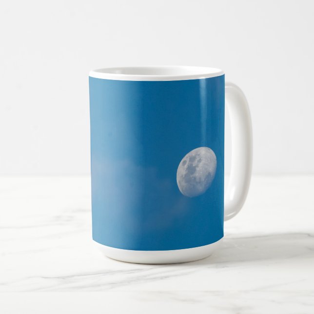 Caneca De Café Lua da Manhã | Zâmbia, África (Frente Esquerda)
