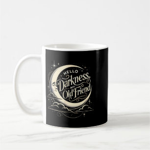 Caneca De Café Lua de Gato Preto Halloween Assustador na Escuridã