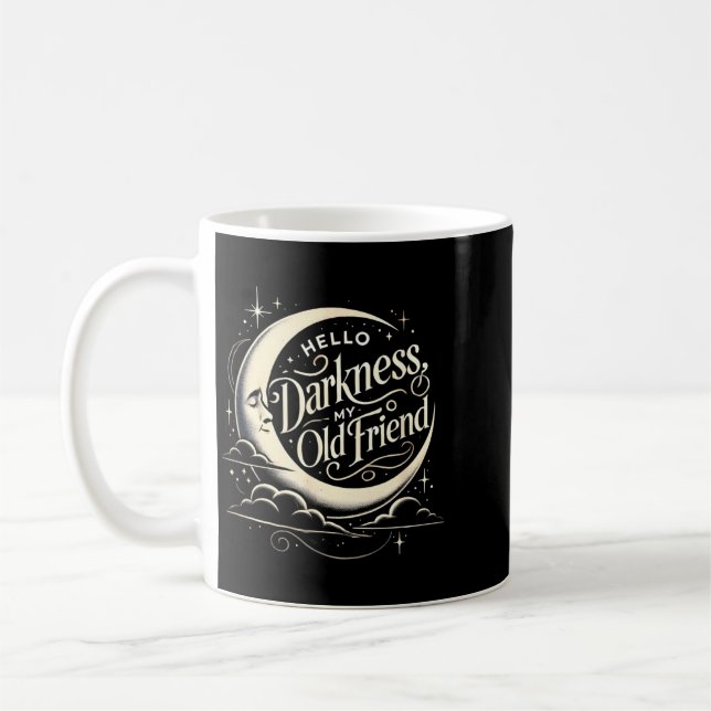 Caneca De Café Lua de Gato Preto Halloween Assustador na Escuridã (Esquerda)