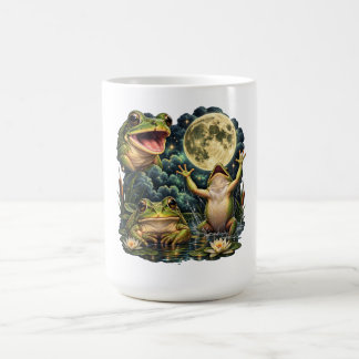 Caneca De Café Lua de Sapo Vintage Natureza Retro Anfíbio Naturez