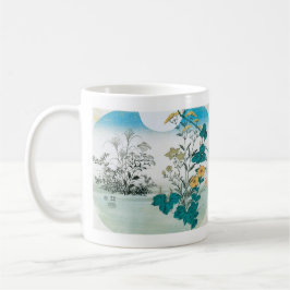 Caneca De Café Lua e flores
