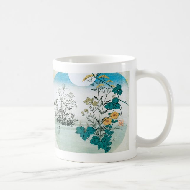 Caneca De Café Lua e flores (Direita)