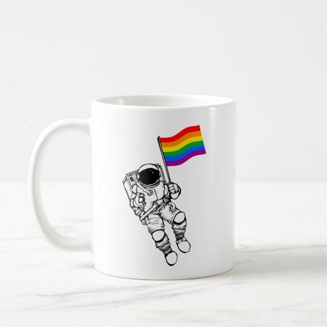 Caneca De Café Lua LGBTQ Orgulho (Esquerda)