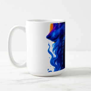 Caneca De Café Lua Mística & Oliva – Arte Celestial Texturizada à