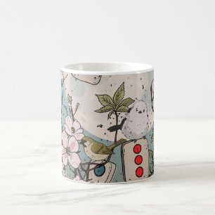 Caneca De Café Lua Nascente Mahjong