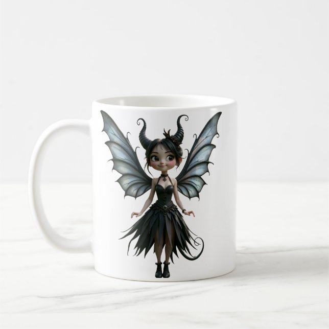 Caneca De Café Lua-Nascida Pequena Sombra, a Fada Gótica Fofa (Esquerda)