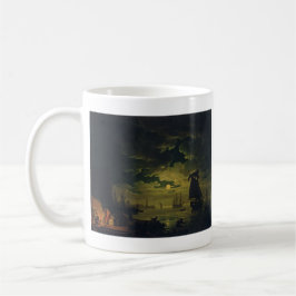 Caneca De Café Luar sobre Palermo Arte de Alta Fidelidade 