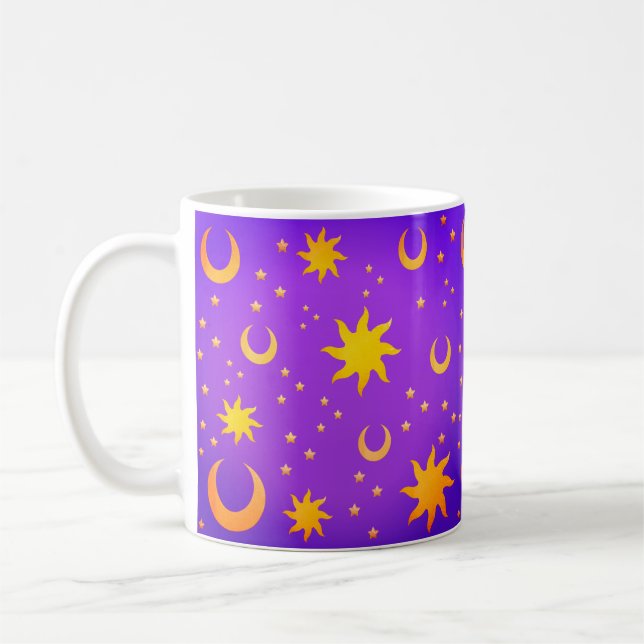 Caneca De Café Luares e Estrelas Celestiais (Esquerda)