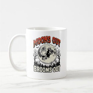 Caneca De Café Luares Fora Vassouras Fora Design de Bruxa de Hall