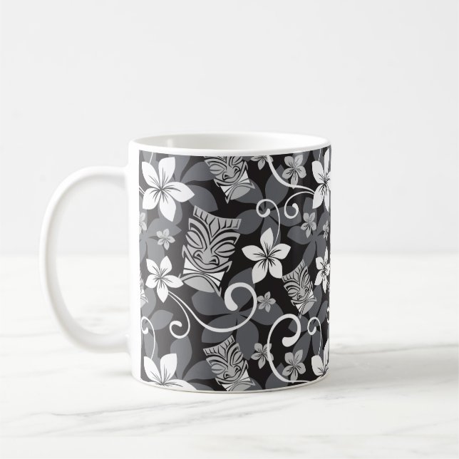 CANECA DE CAFÉ LUAU TIKI PATTERN (CHARCOAL) (Esquerda)