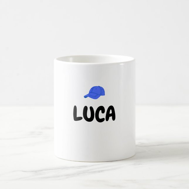 Caneca De Café Luca I Personalizou Mugs para Meninos (Centro)